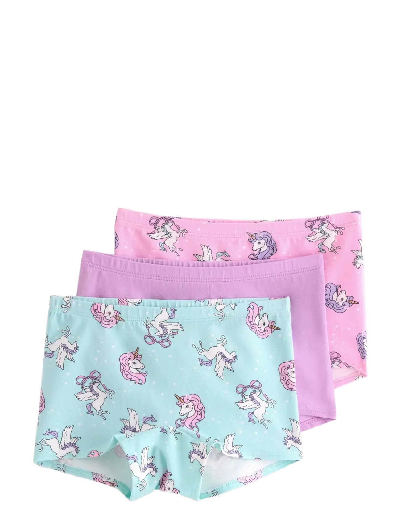 Lindex Boxer 3 pack Unicorns and bows - Underkläder - LIGHT PINK / pink/rose