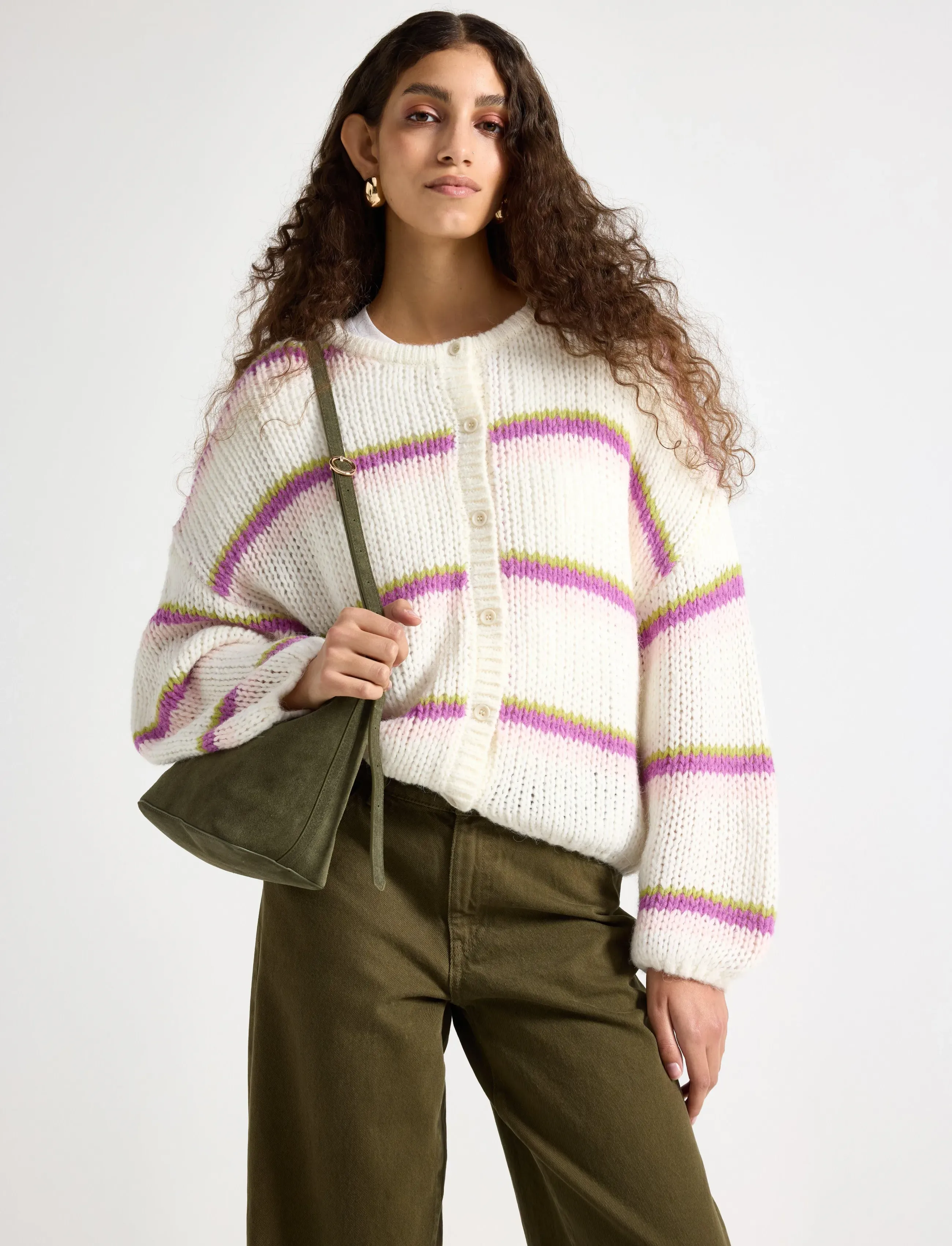 Lindex Cardigan Meja, XS, Cream, Strik > Cardigans, Dame