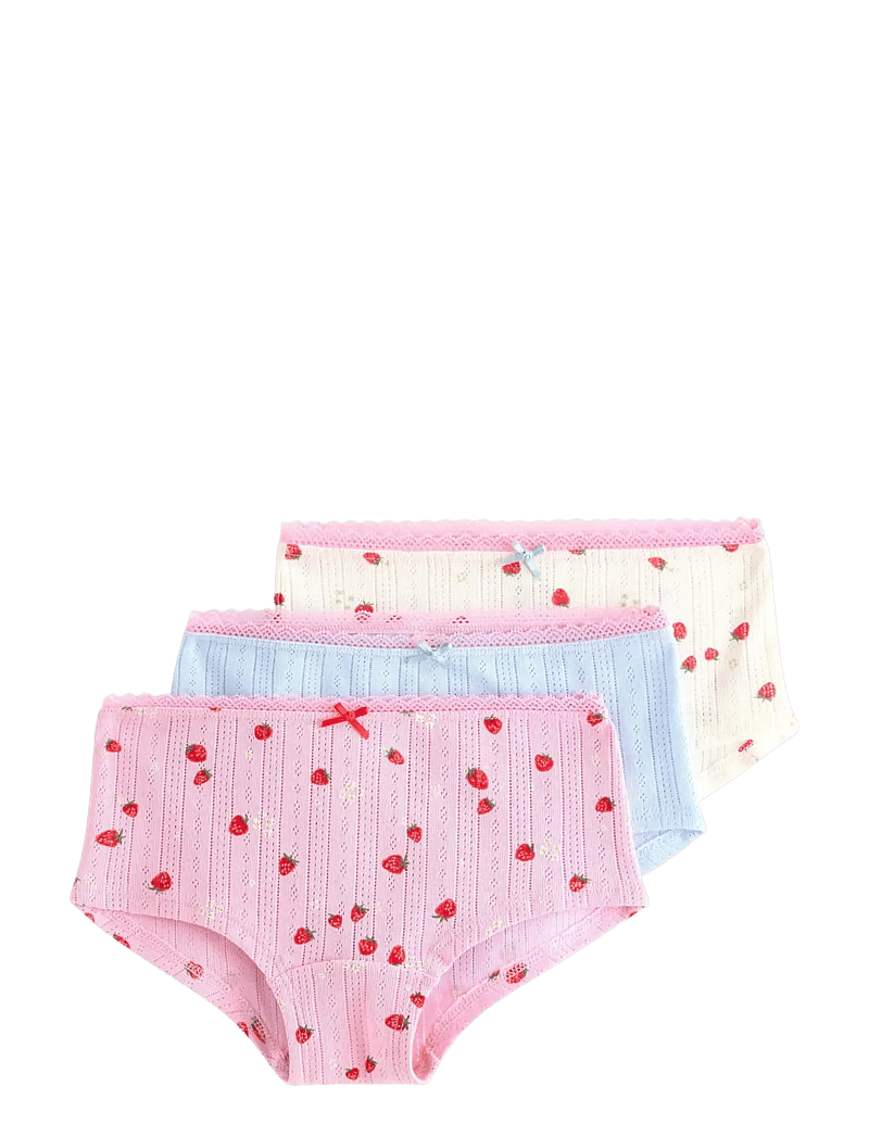 Lindex - Boxer 3 pack aop berries - trusser - light pink - 0