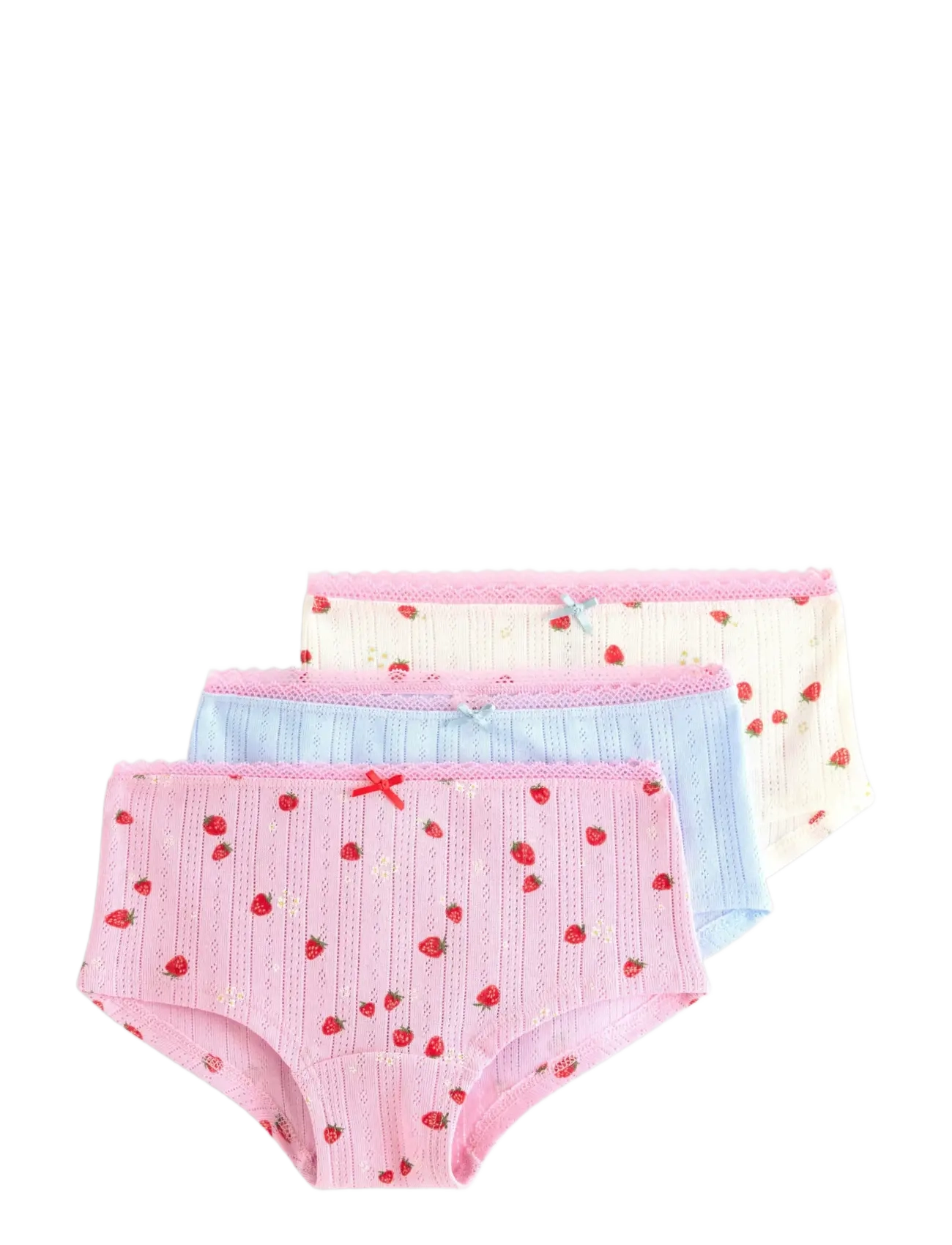 Lindex Boxer 3 pack aop berries - Slips - LIGHT PINK / pink/rose