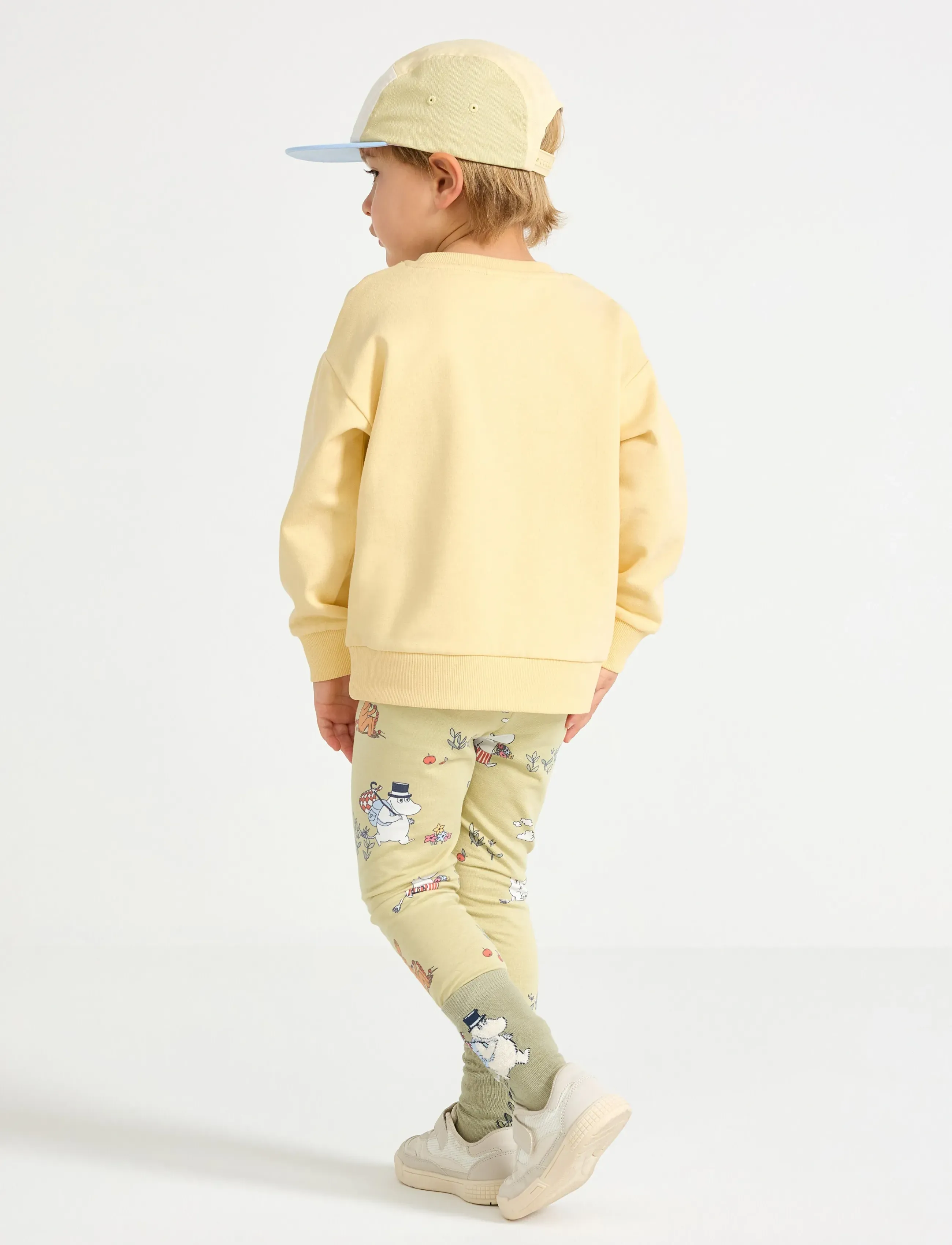 Lindex - Leggings Moomin - retuusid - light dusty green - 3
