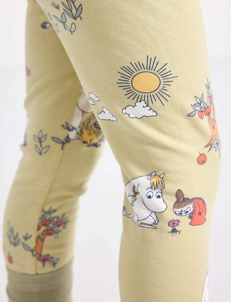 Lindex - Leggings Moomin - leginsy - light dusty green - 4