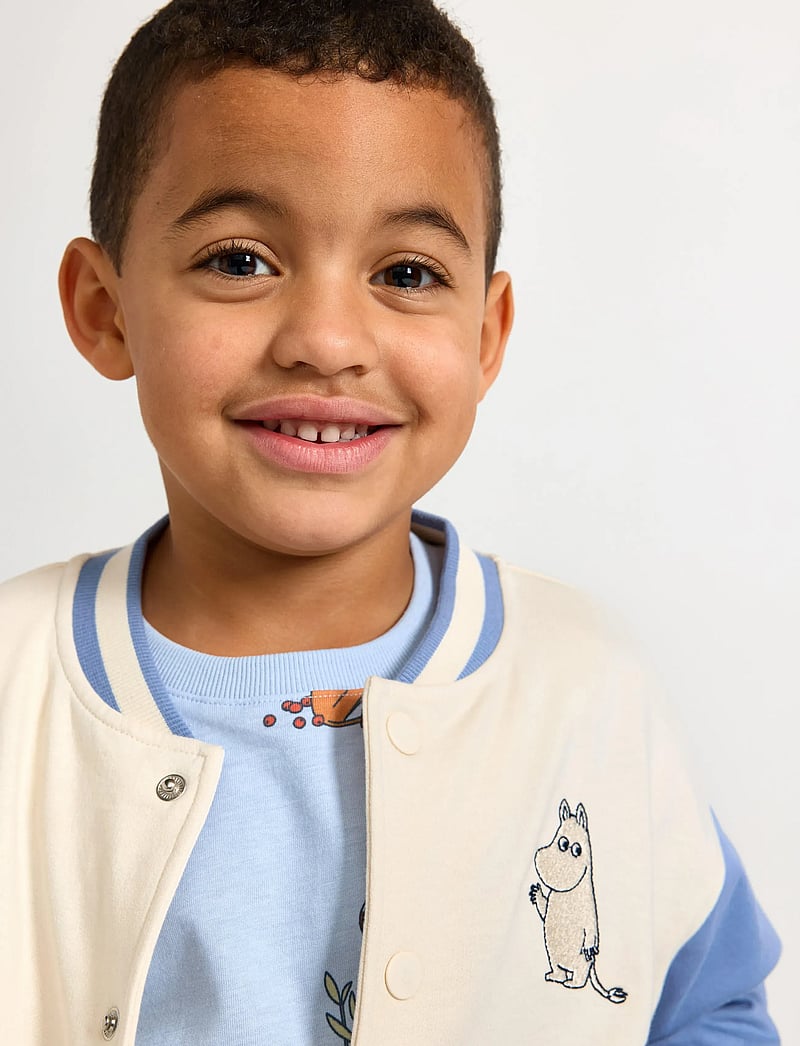 Lindex - Indoor Baseball jacket Moomin - bomber jackets - blue - 4