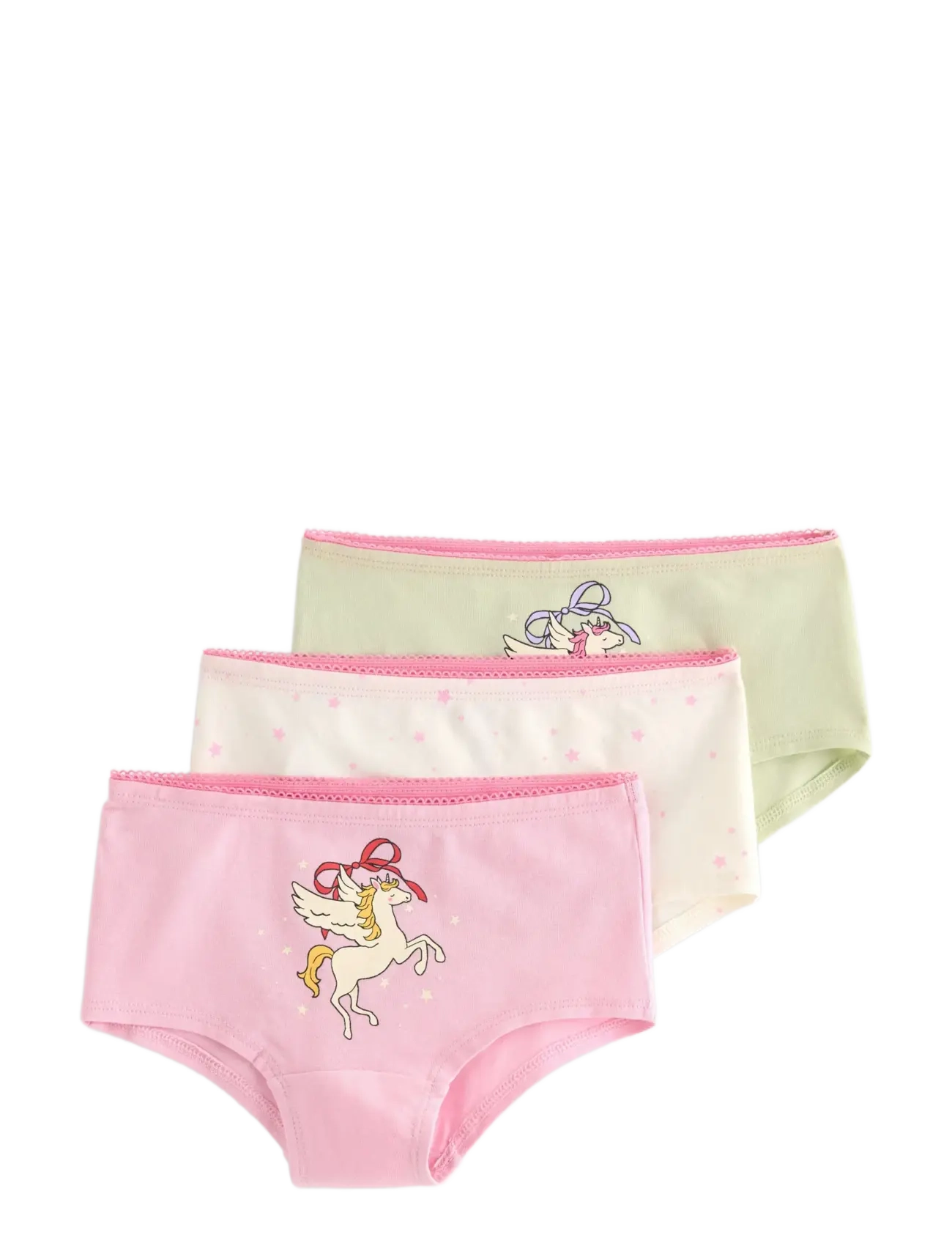 Lindex 3-pack hipster briefs - Clothing - LIGHT DUSTY GREEN / pink/rose