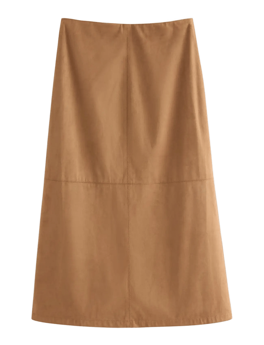 Lindex - Skirt Savanna - midi skirts - brown - 1
