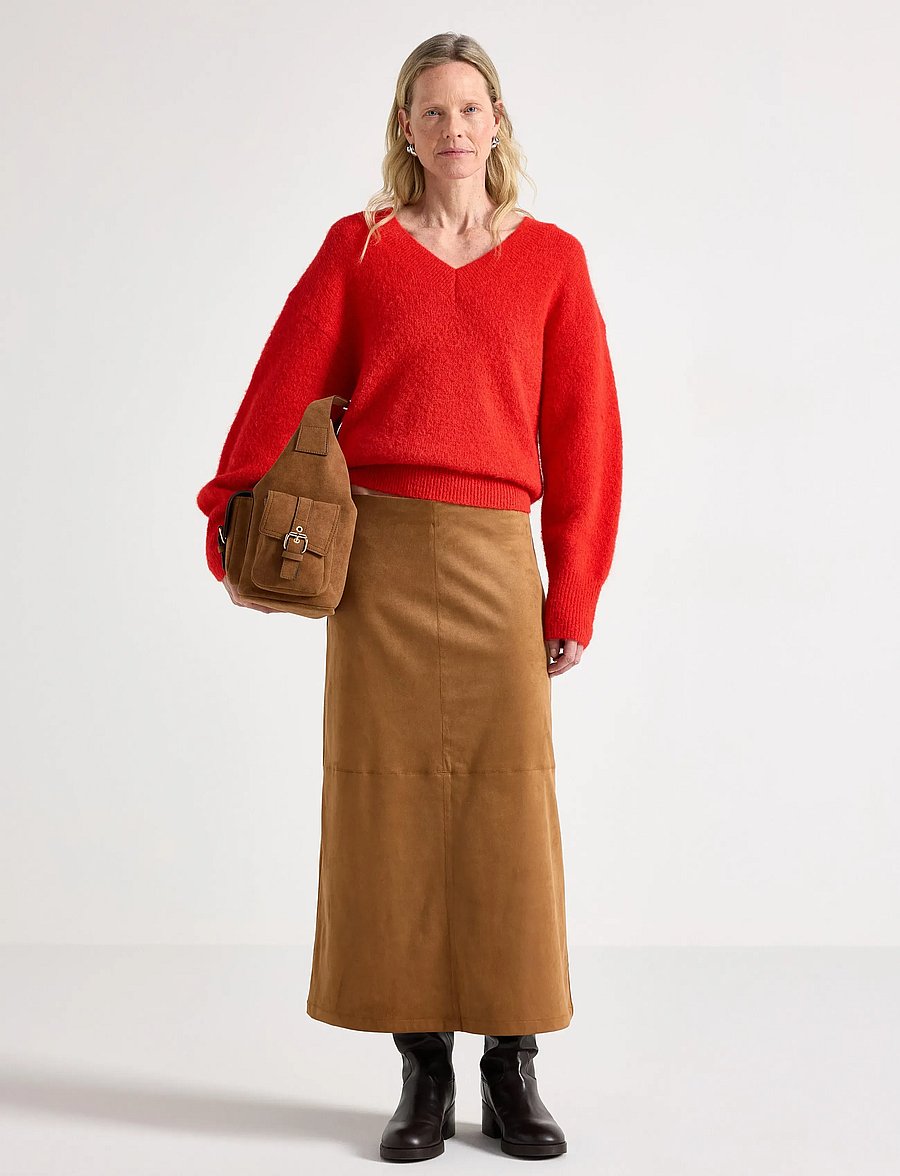 Lindex - Skirt Savanna - midi skirts - brown - 0