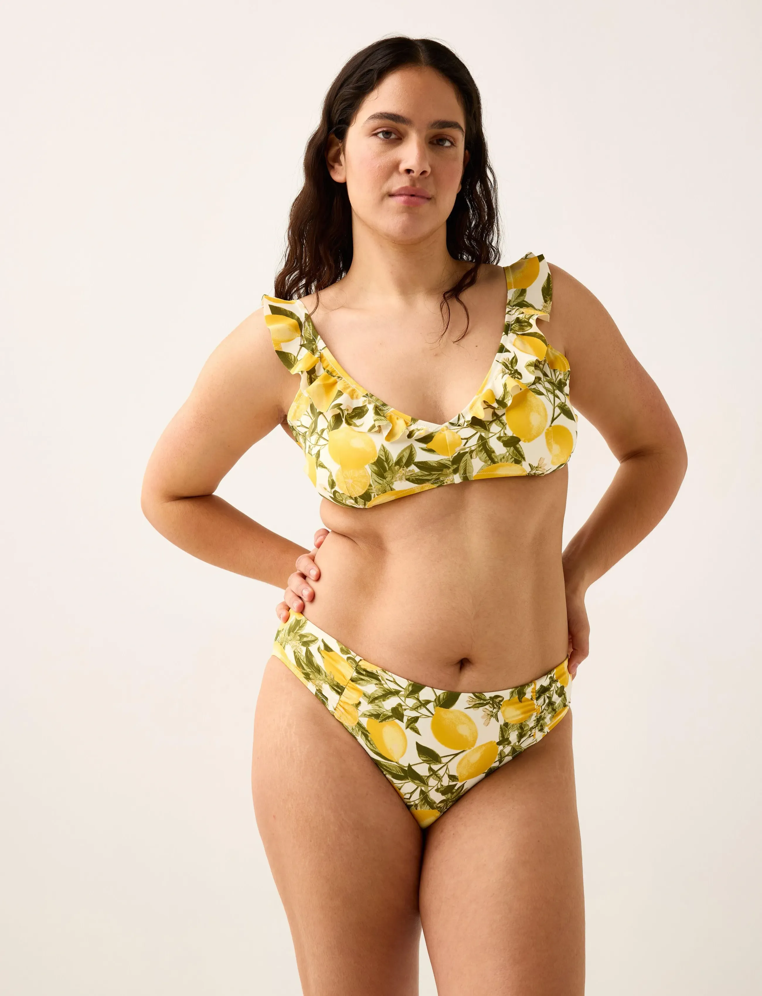 Lindex Bikini Bottom, S, Yellow, Bikiniunderdele > Bikinitrusser, Dame