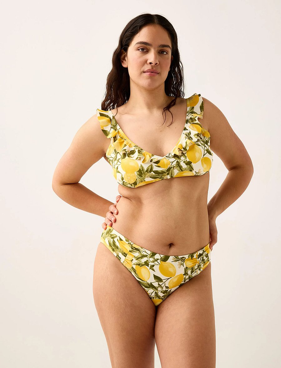Lindex - Bikini bottom - bikiinipüksid - dark dusty yellow - 0