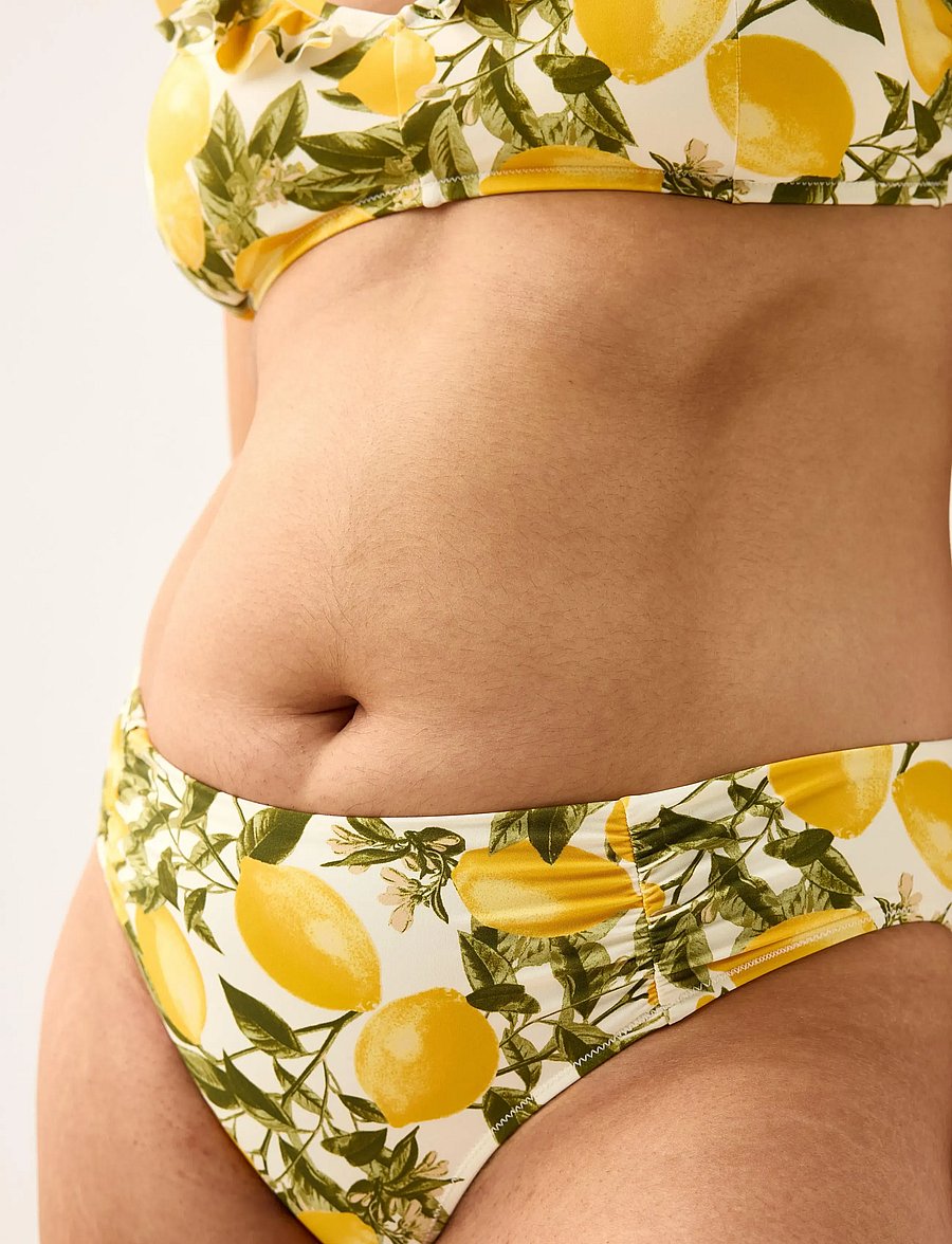 Lindex - Bikini bottom - bikiinipüksid - dark dusty yellow - 4