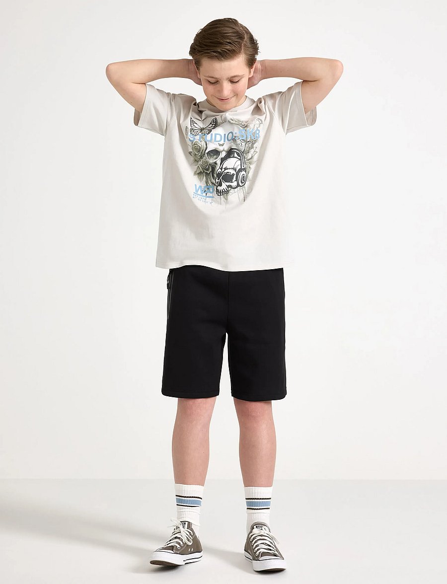 Lindex - Shorts with brushed inside - mjukisshorts - black - 0