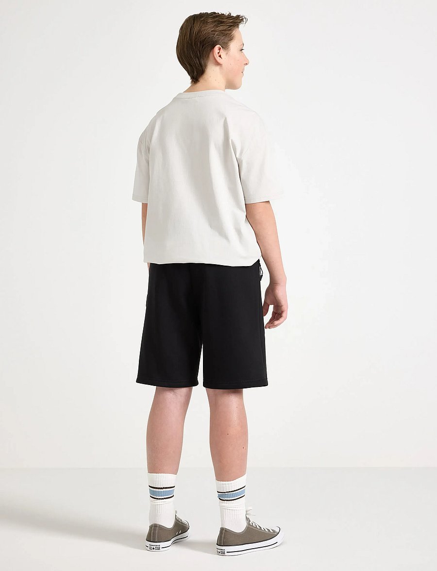 Lindex - Shorts with brushed inside - mjukisshorts - black - 3