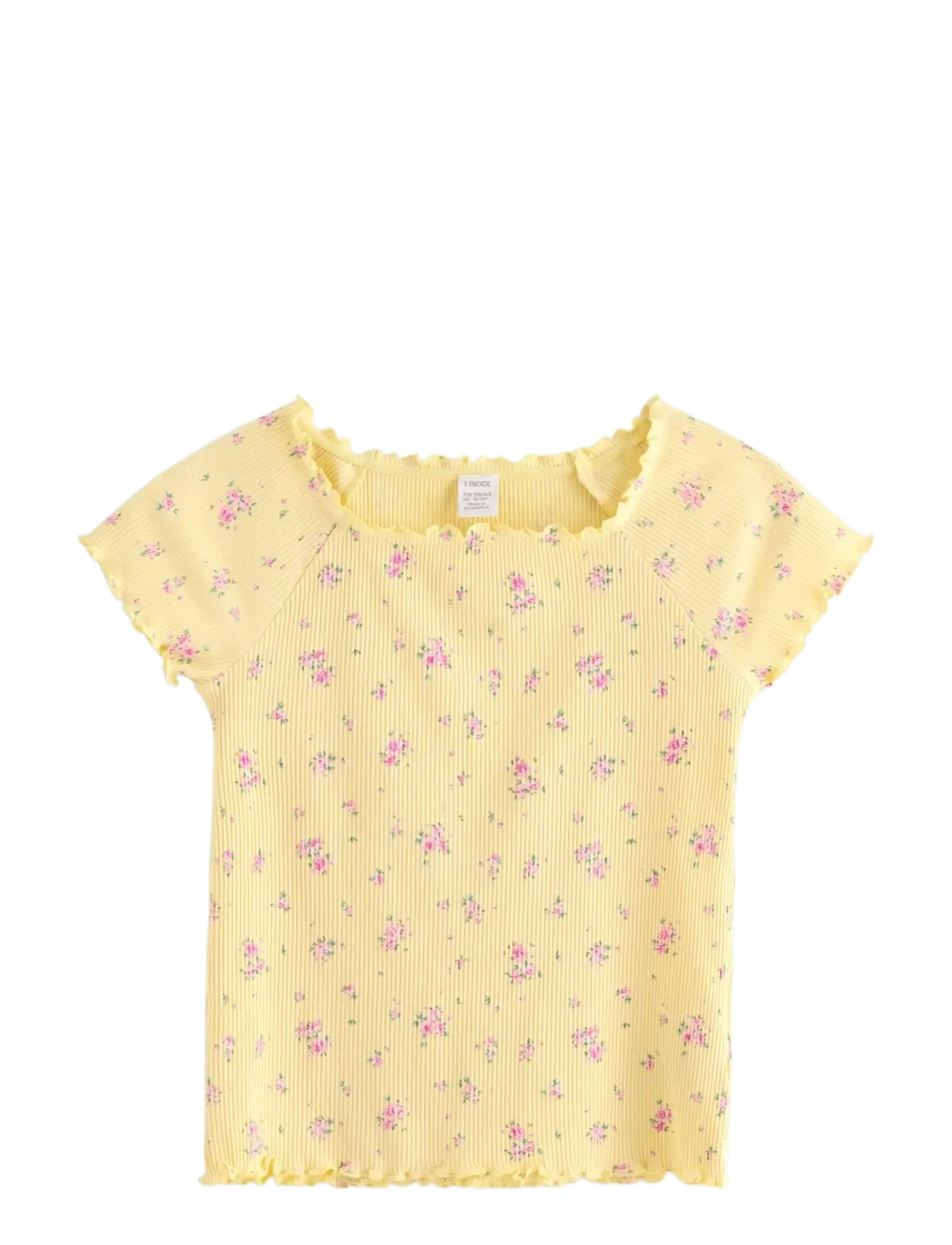 Lindex Ribbed top - Last chance - LIGHT YELLOW / yellow