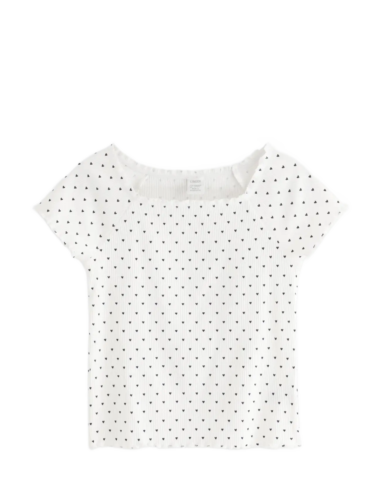 Lindex Ribbed top - Pluusid - OFF WHITE / white