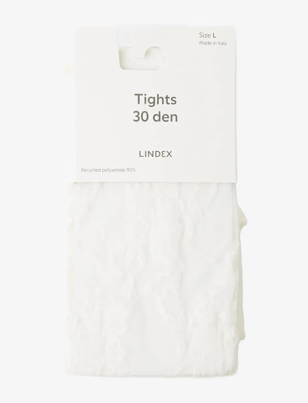 Lindex - tights 30 den lace floral dais - speciella tillfällen - light dusty white - 1