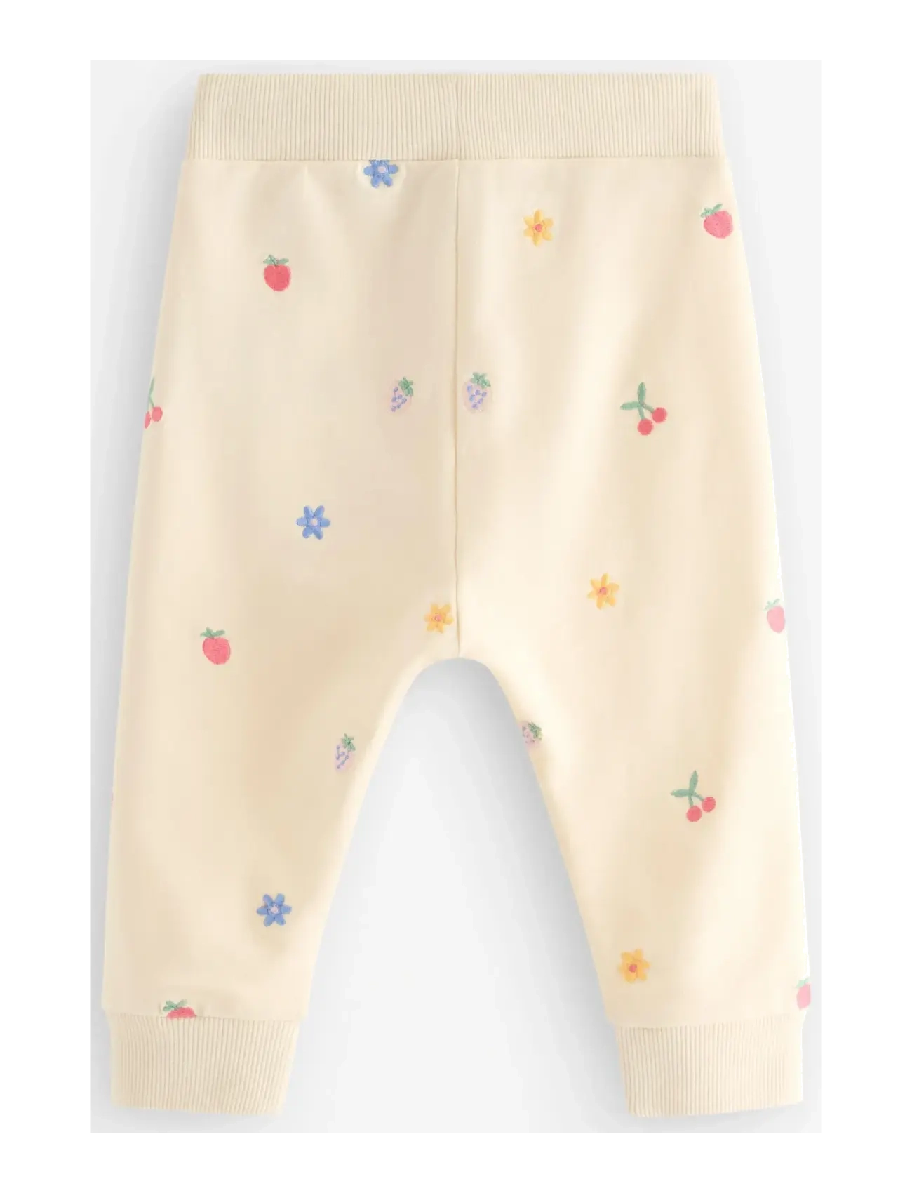 Lindex - Trousers mini Emb allover - baby trousers - white - 1