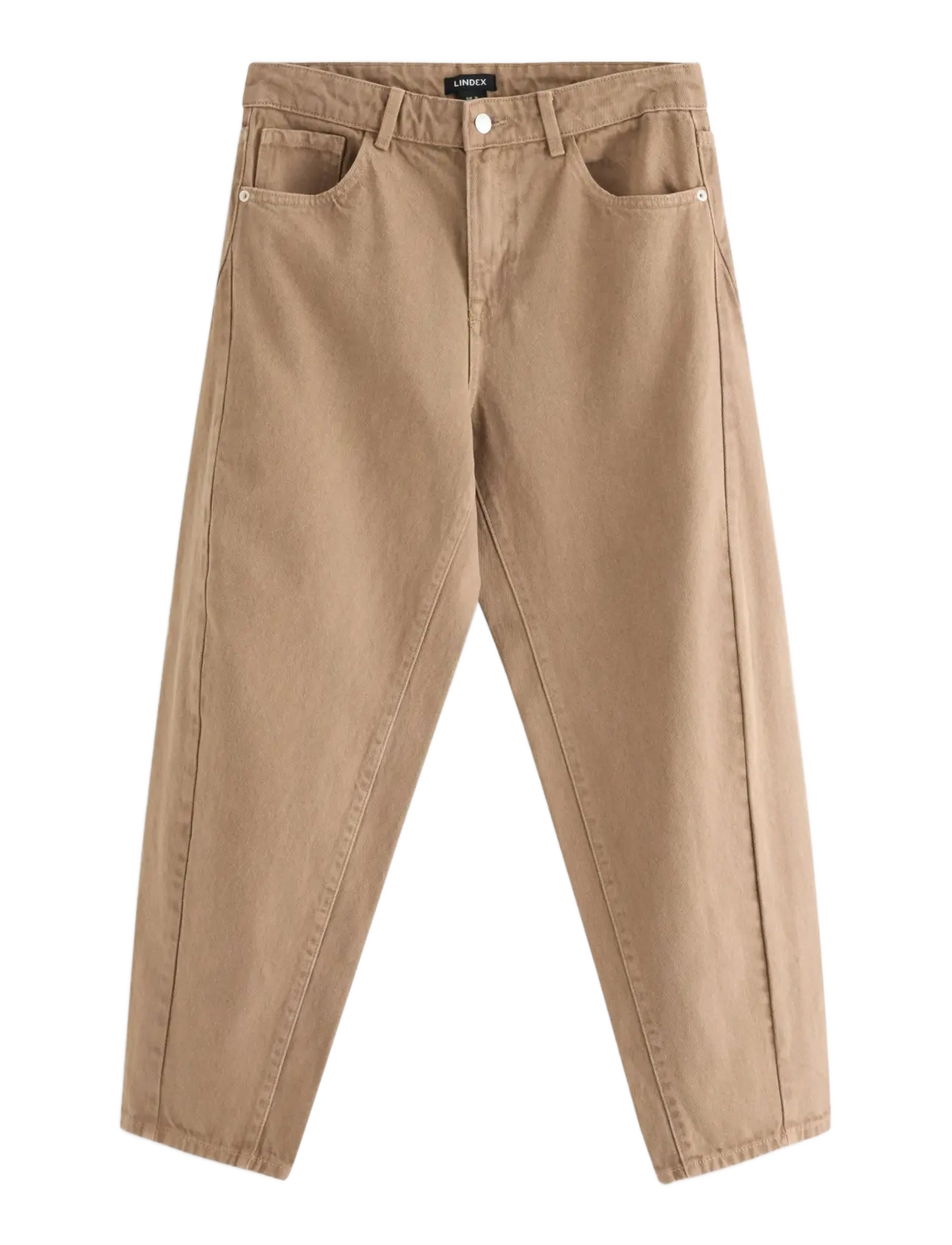 LINDEX Barrel Bukse Med Ankellengde Beige - 40 - Damen