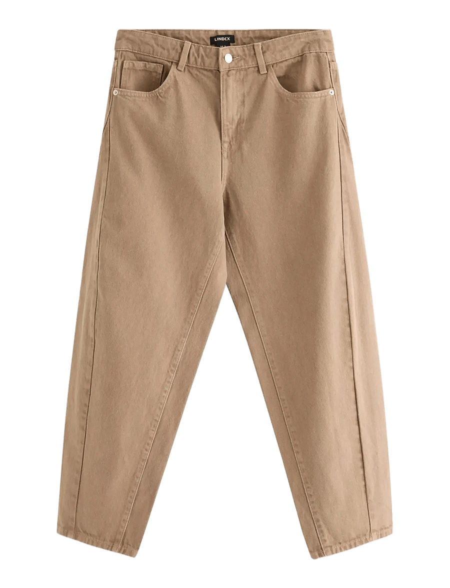 Lindex - BARREL bukse med ankellengde - barrel jeans - brown - 1