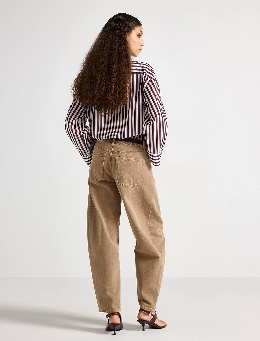 Lindex - BARREL bukse med ankellengde - barrel jeans - brown - 3