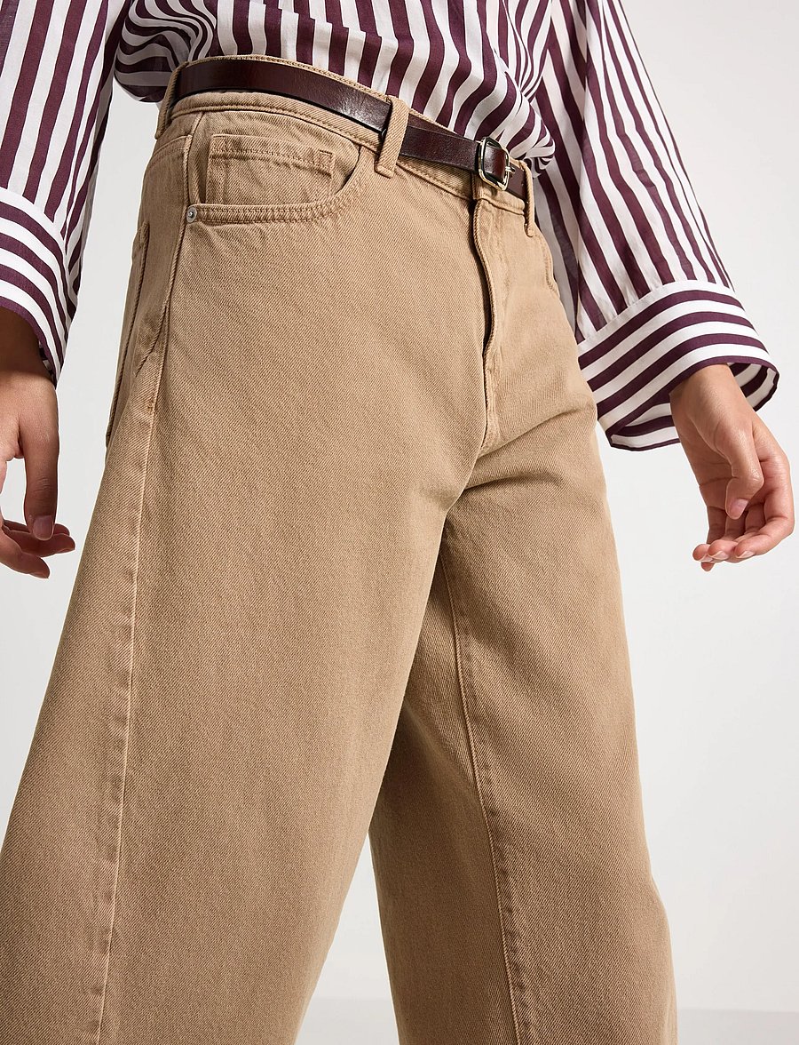 Lindex - BARREL bukse med ankellengde - barrel jeans - brown - 4