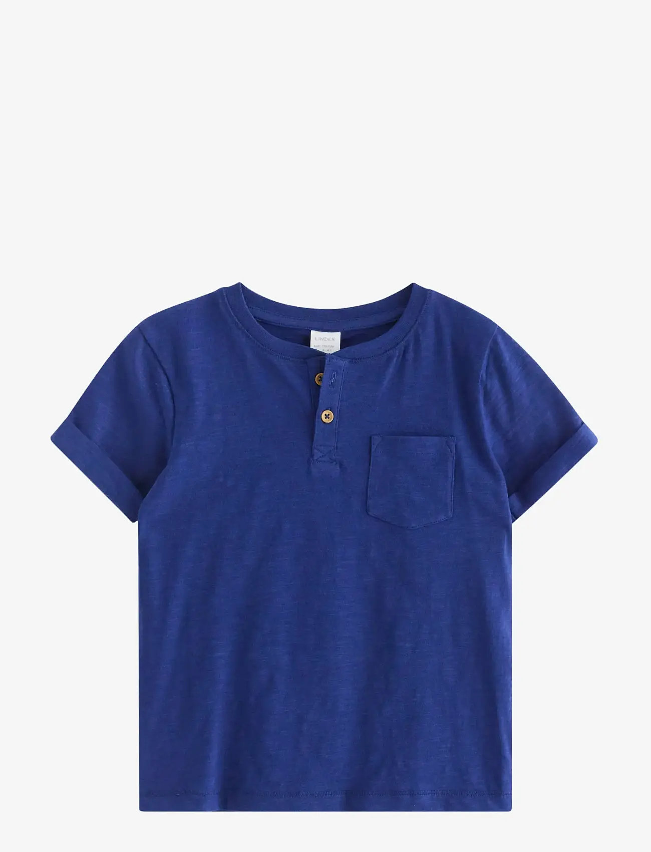 Lindex - Top in slub jersey - lühikeste varrukatega t-särgid - dark blue - 1