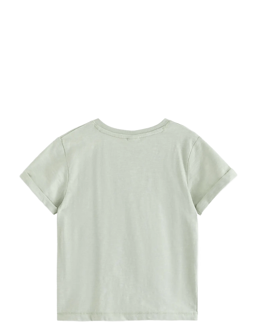 Lindex - Top in slub jersey - t-shirts à manches courtes - dusty green - 2