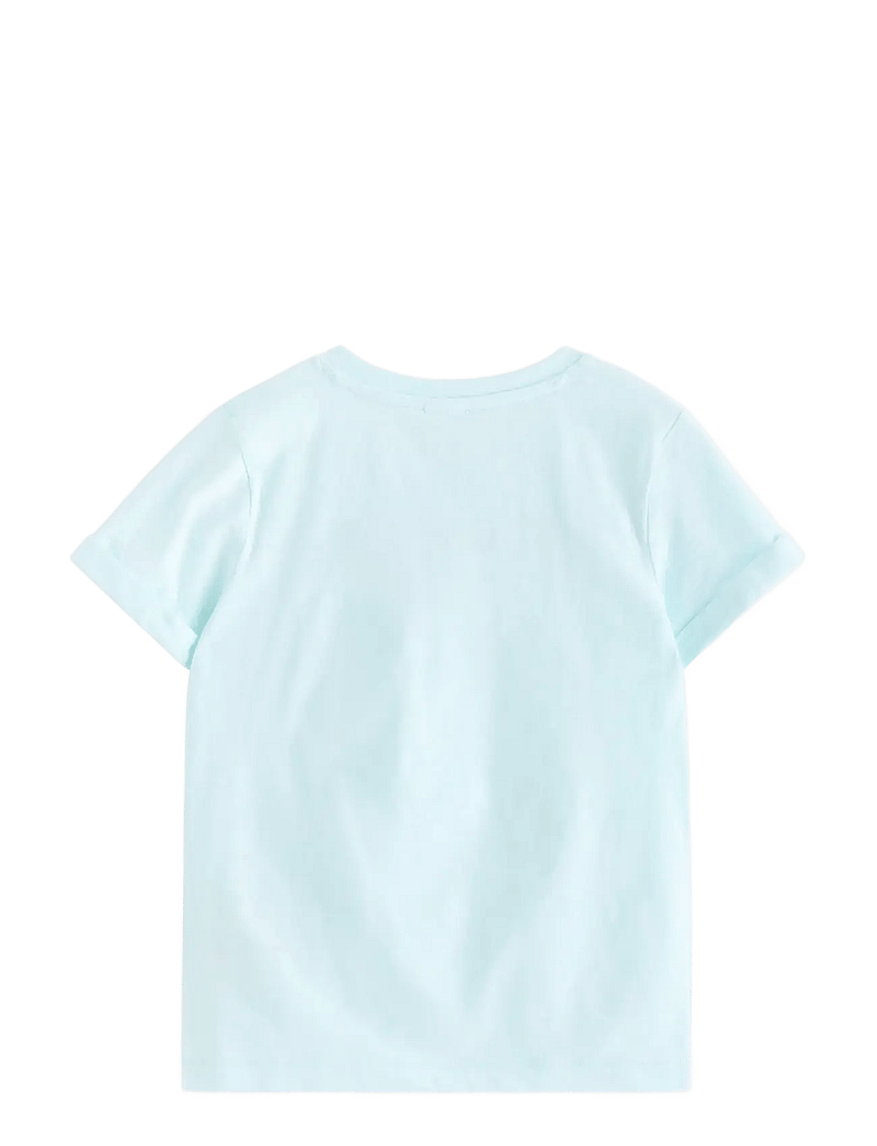 Lindex - Top in slub jersey - kortærmede t-shirts - light aqua - 2