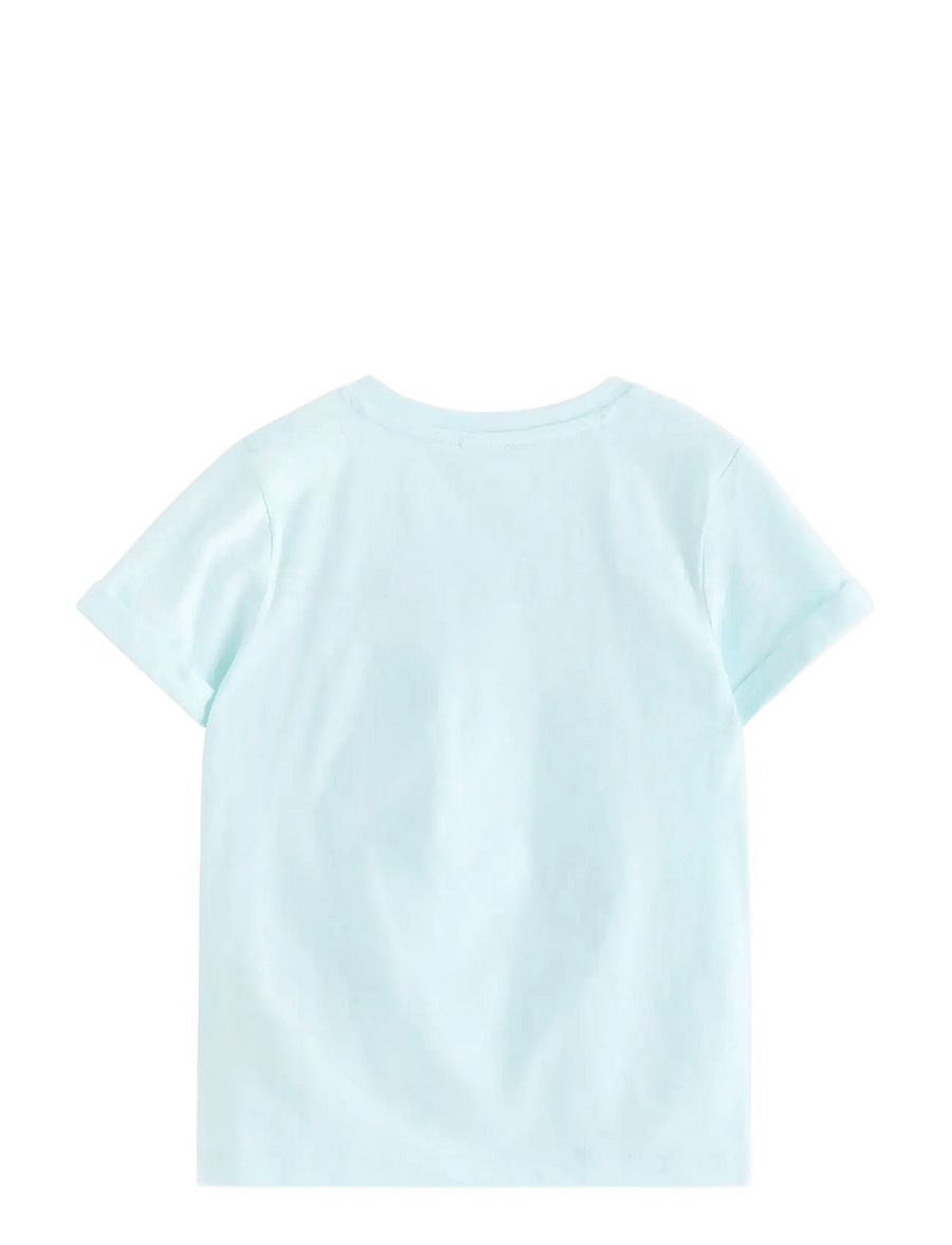 Lindex - Top in slub jersey - kortærmede t-shirts - light aqua - 2