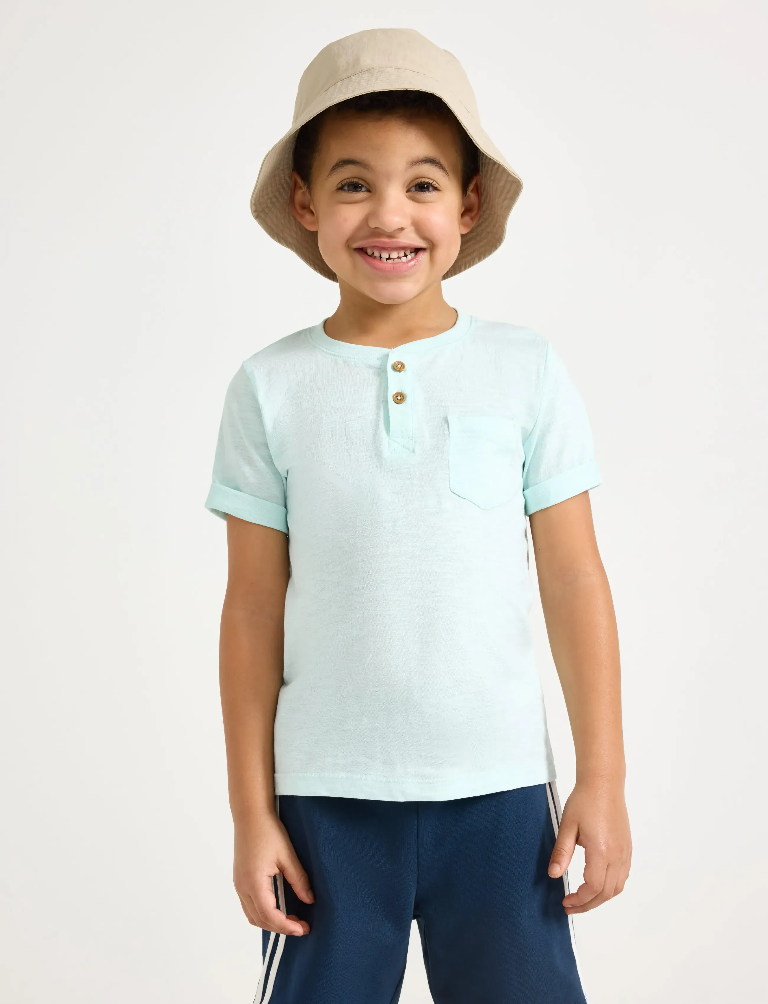 Lindex Top In Slub Jersey, 92, T-shirts, Braun - Short-sleeved, Kinder