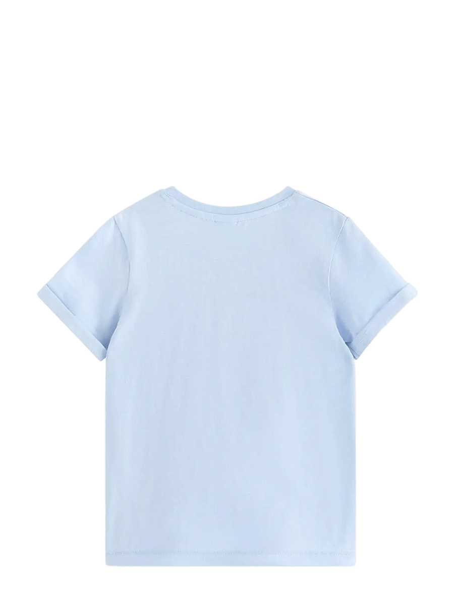 Lindex - Top in slub jersey - kortærmede t-shirts - light blue - 2