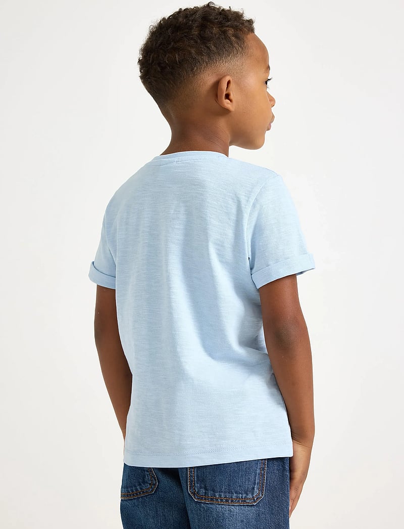 Lindex - Top in slub jersey - kurzärmelige - light blue - 3