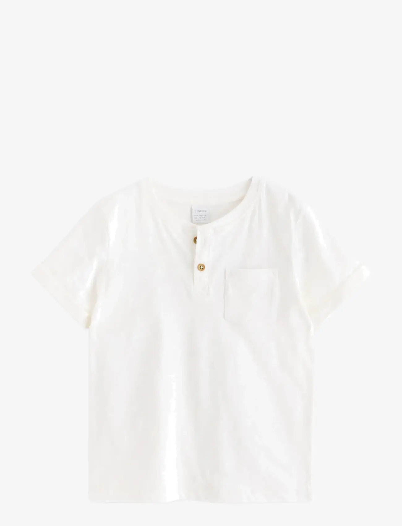 Lindex - Top in slub jersey - lühikeste varrukatega t-särgid - light dusty white - 1