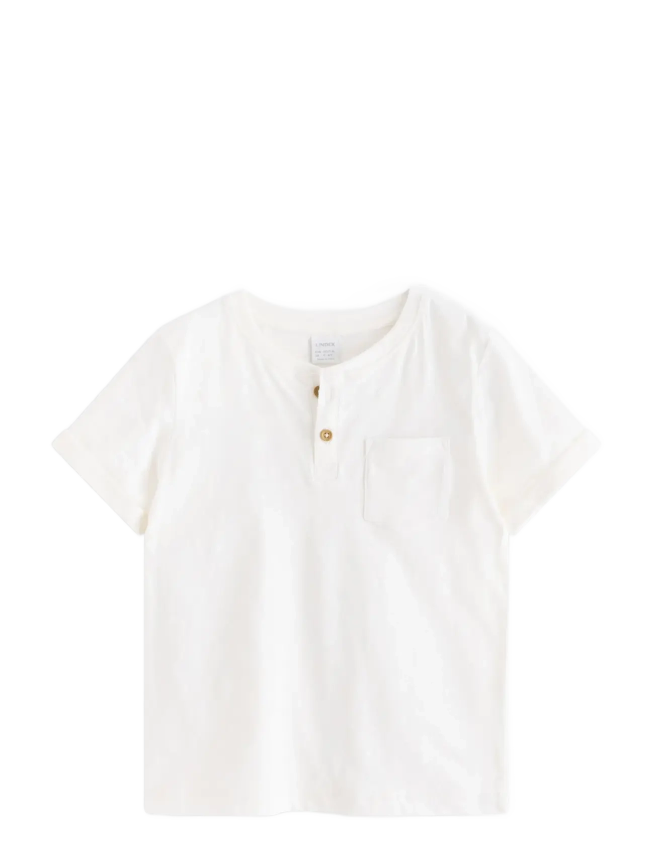Lindex Top in slub jersey - Oberteile - LIGHT DUSTY WHITE / brown