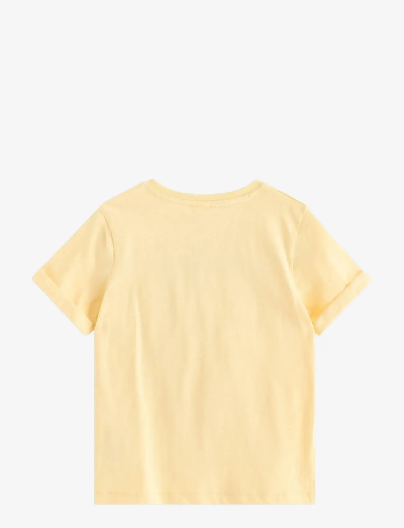 Lindex - Top in slub jersey - lühikeste varrukatega t-särgid - light yellow - 2