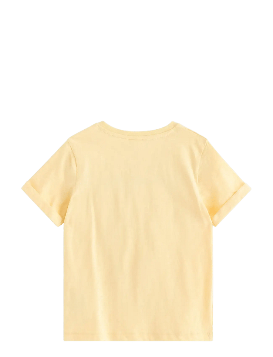 Lindex - Top in slub jersey - kurzärmelige - light yellow - 2