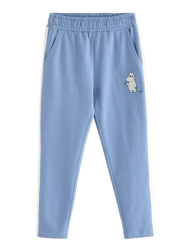 Lindex - Trousers Moomin side stripe - babybukser - blue - 1