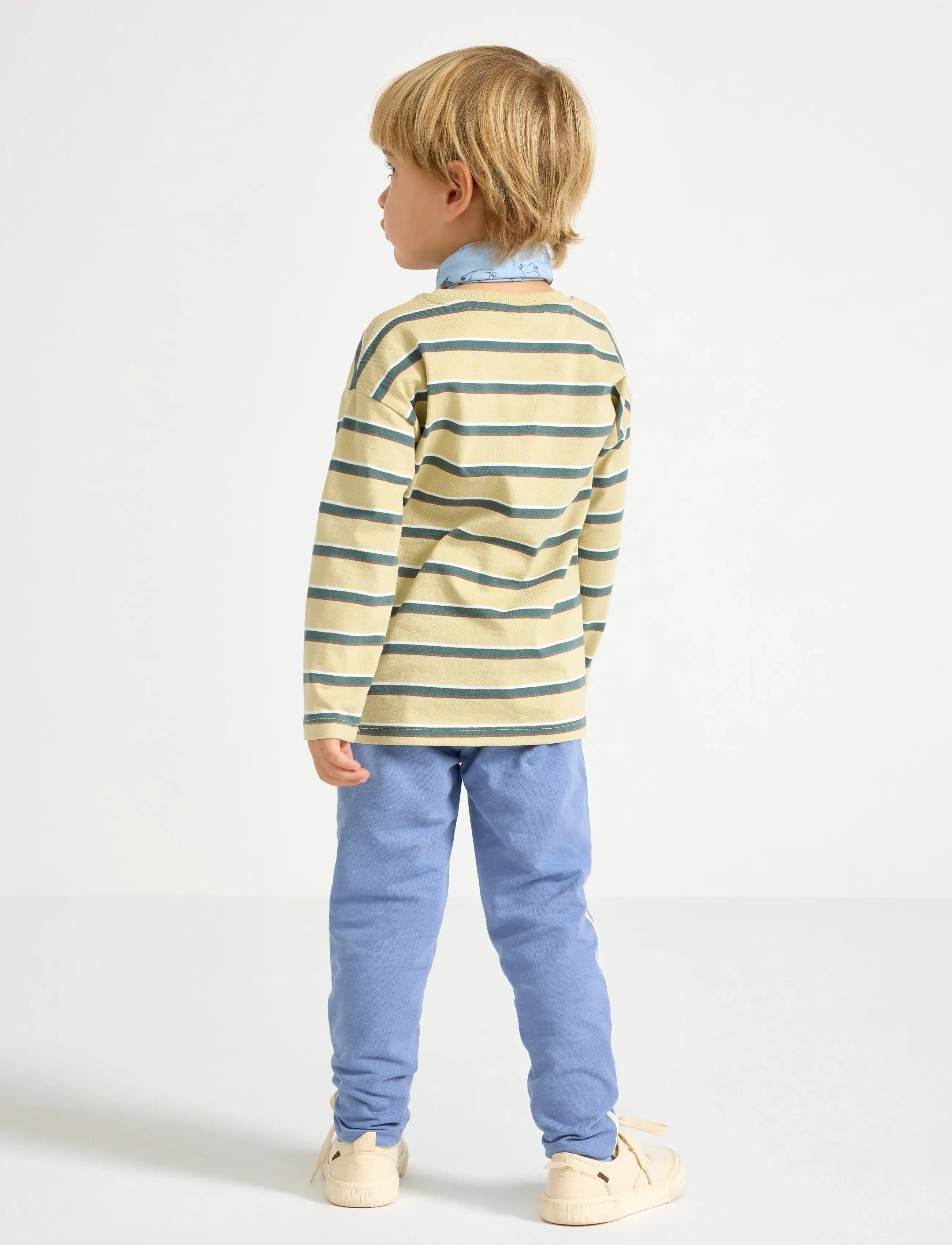 Lindex - Trousers Moomin side stripe - joggingbroek - blue - 3