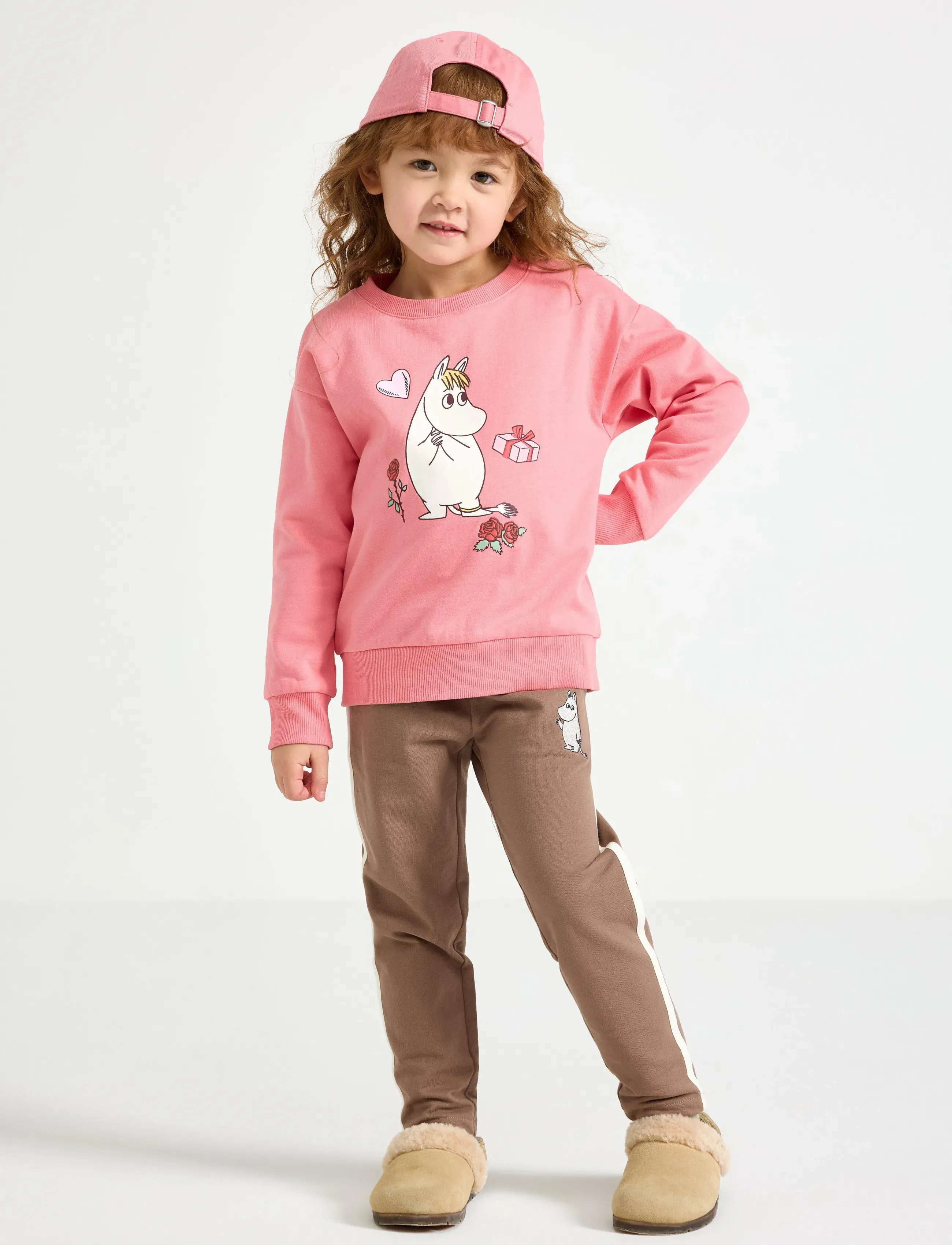 Lindex Moomin joggers - Bukser - DARK KHAKI / brown