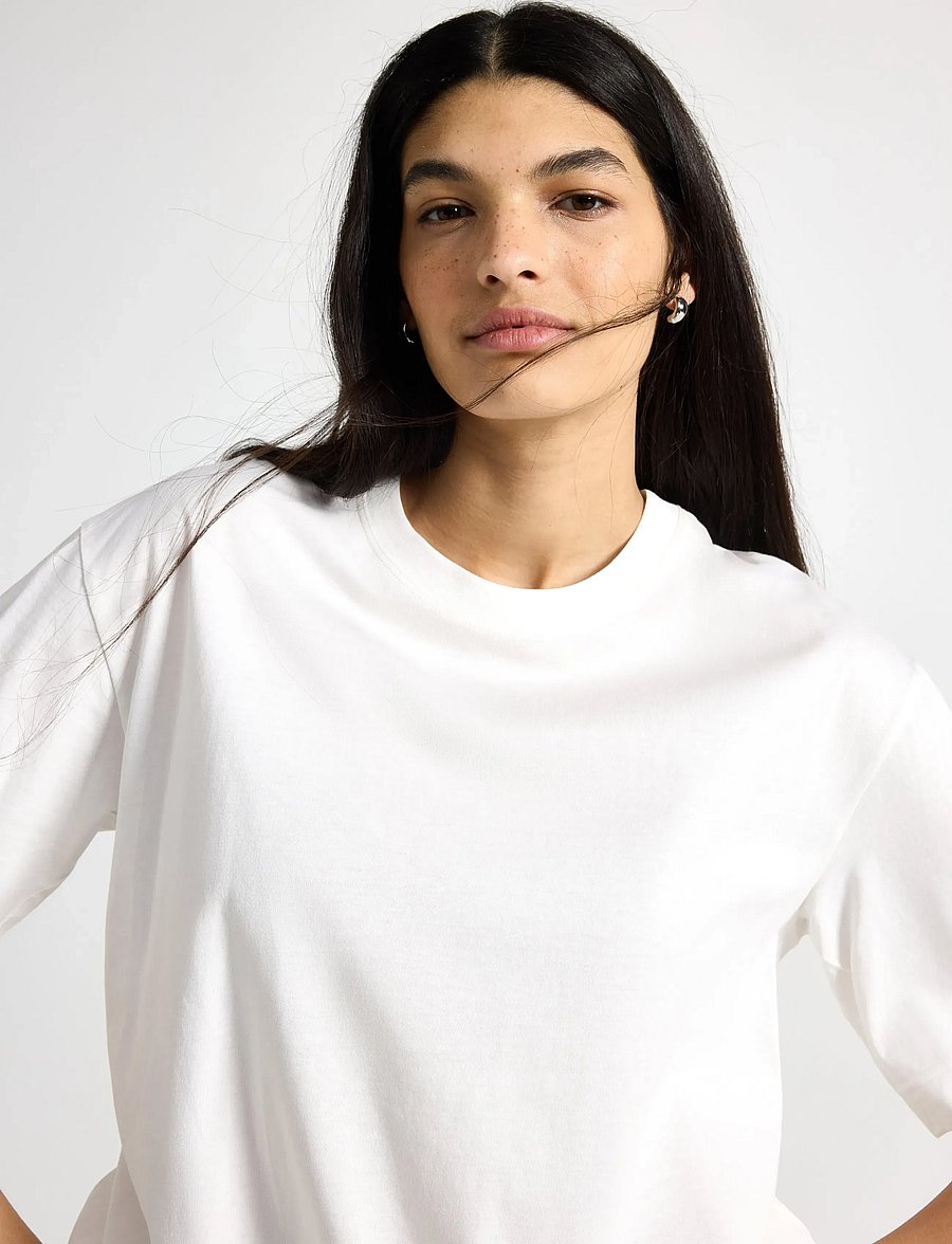 Lindex - Oversized t-shirt - t-shirts - off white - 4