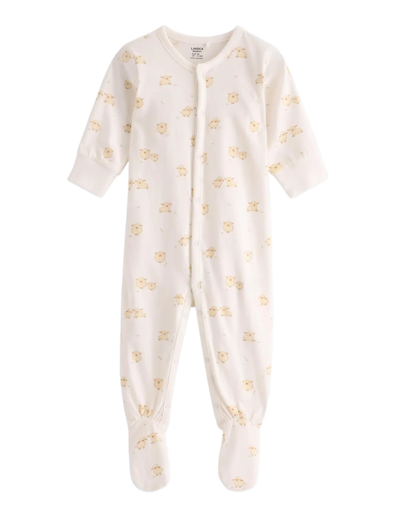 Lindex Pyjamas With Feet, 62, Pyjamas, Creme - Onesie, Kinder