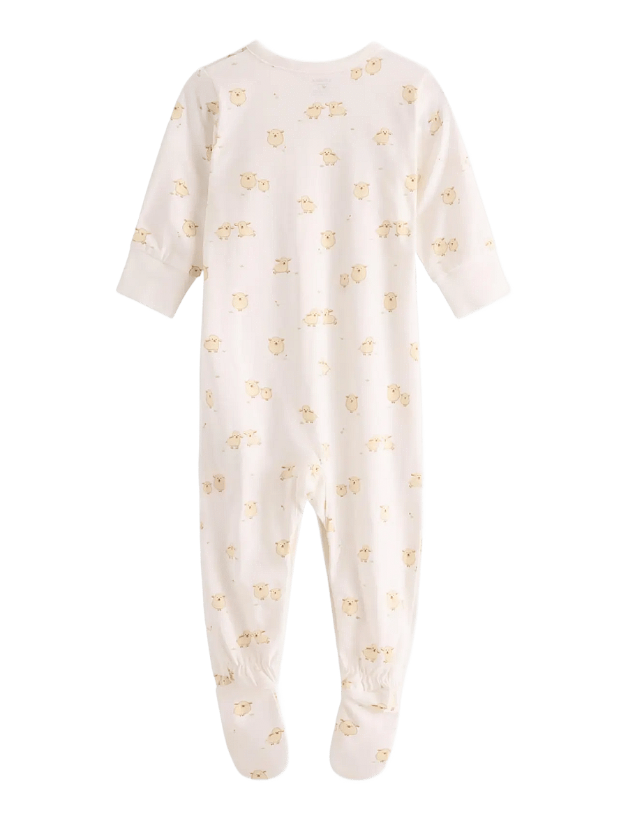 Lindex - Pyjamas with feet - schlafoveralls - light dusty white - 1