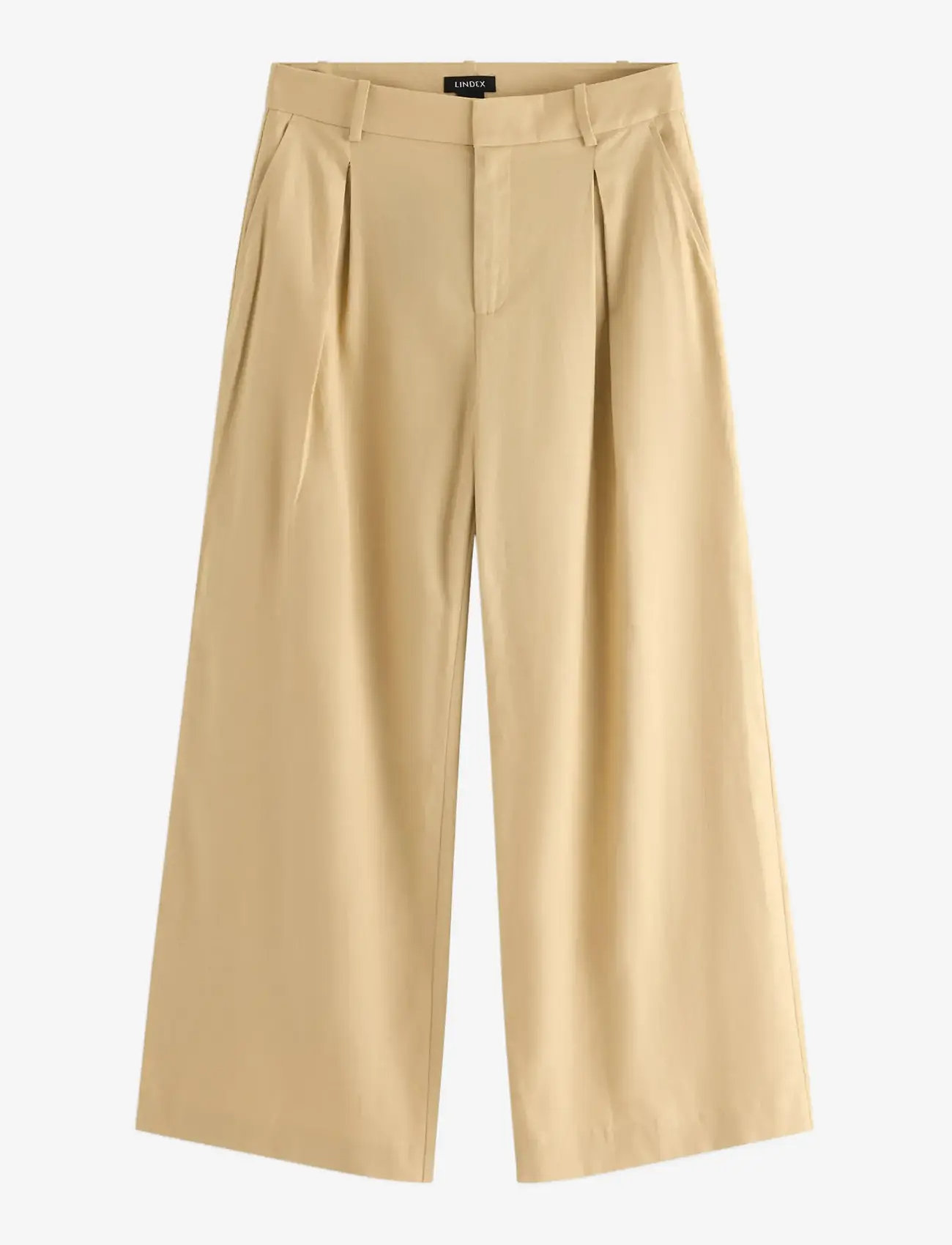 Lindex - Trousers Amelia - vida byxor - dark dusty yellow - 1
