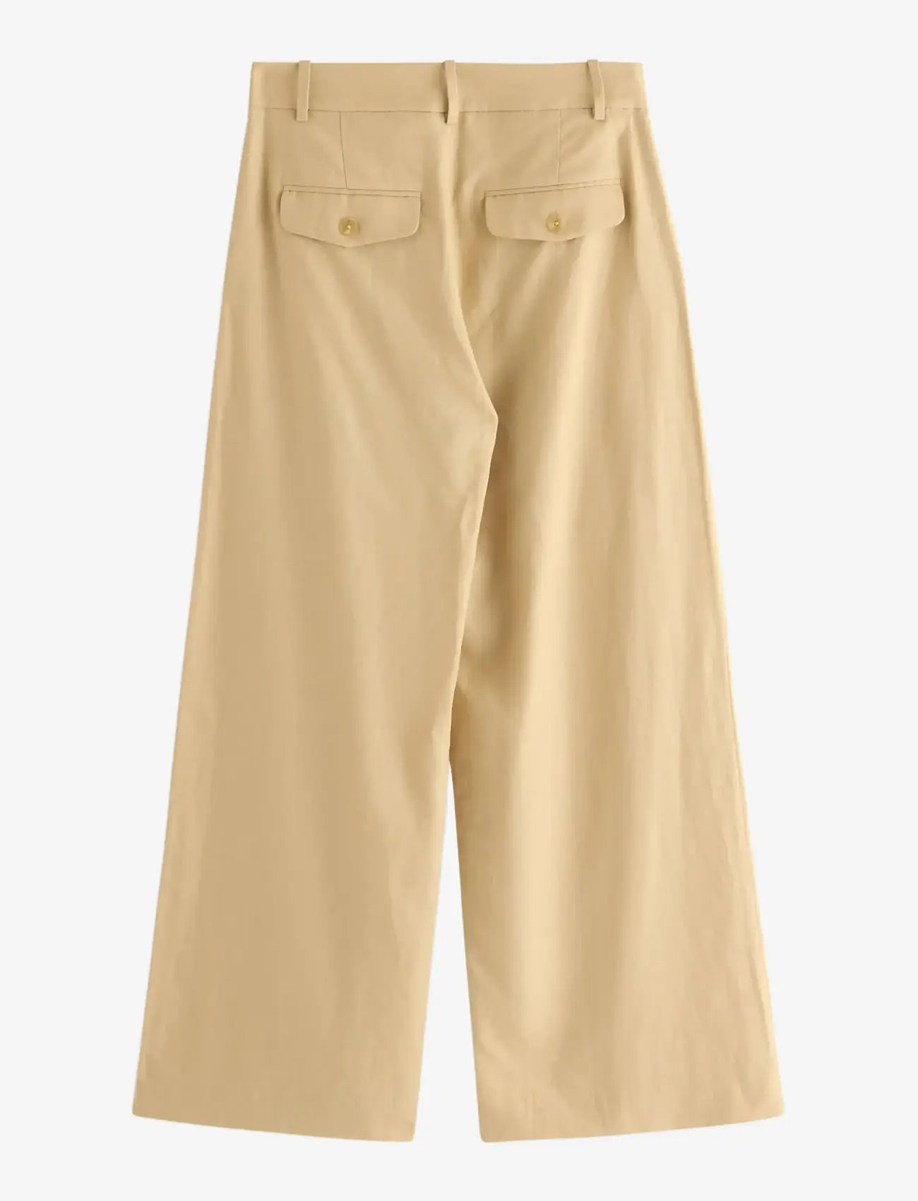 Lindex - Trousers Amelia - vida byxor - dark dusty yellow - 2