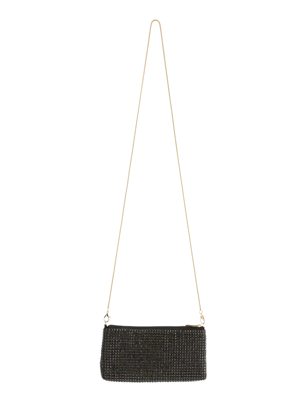 Lindex Wallet Party Rhinestones, Kvinder, Rhinstens Festtaske, Sort, Str: ONE SIZE