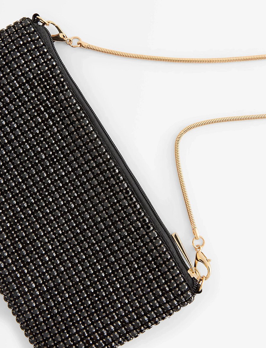 Lindex - Wallet party rhinestones - fashion trends - black - 2