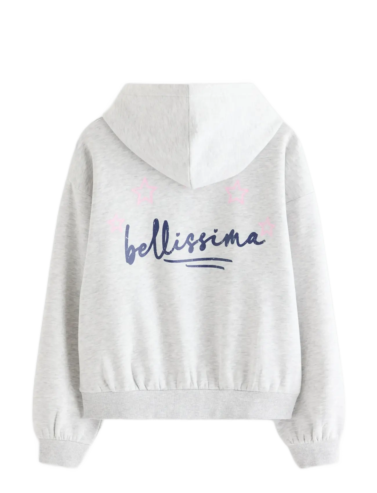 Lindex - Sweatshirt with hood and print - kapuutsiga dressipluusid - light grey melange - 2