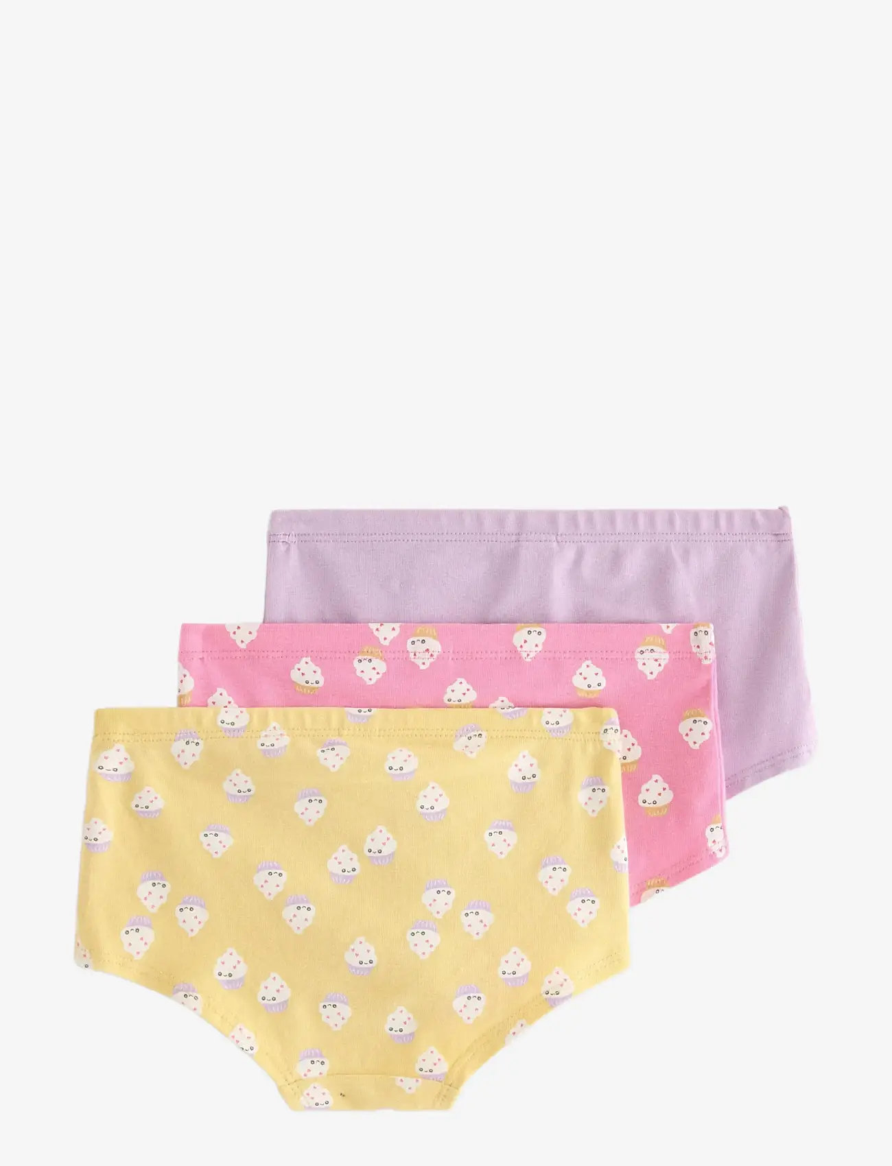 Lindex - Hipster 3 p Cute foods - trosor - light yellow - 1