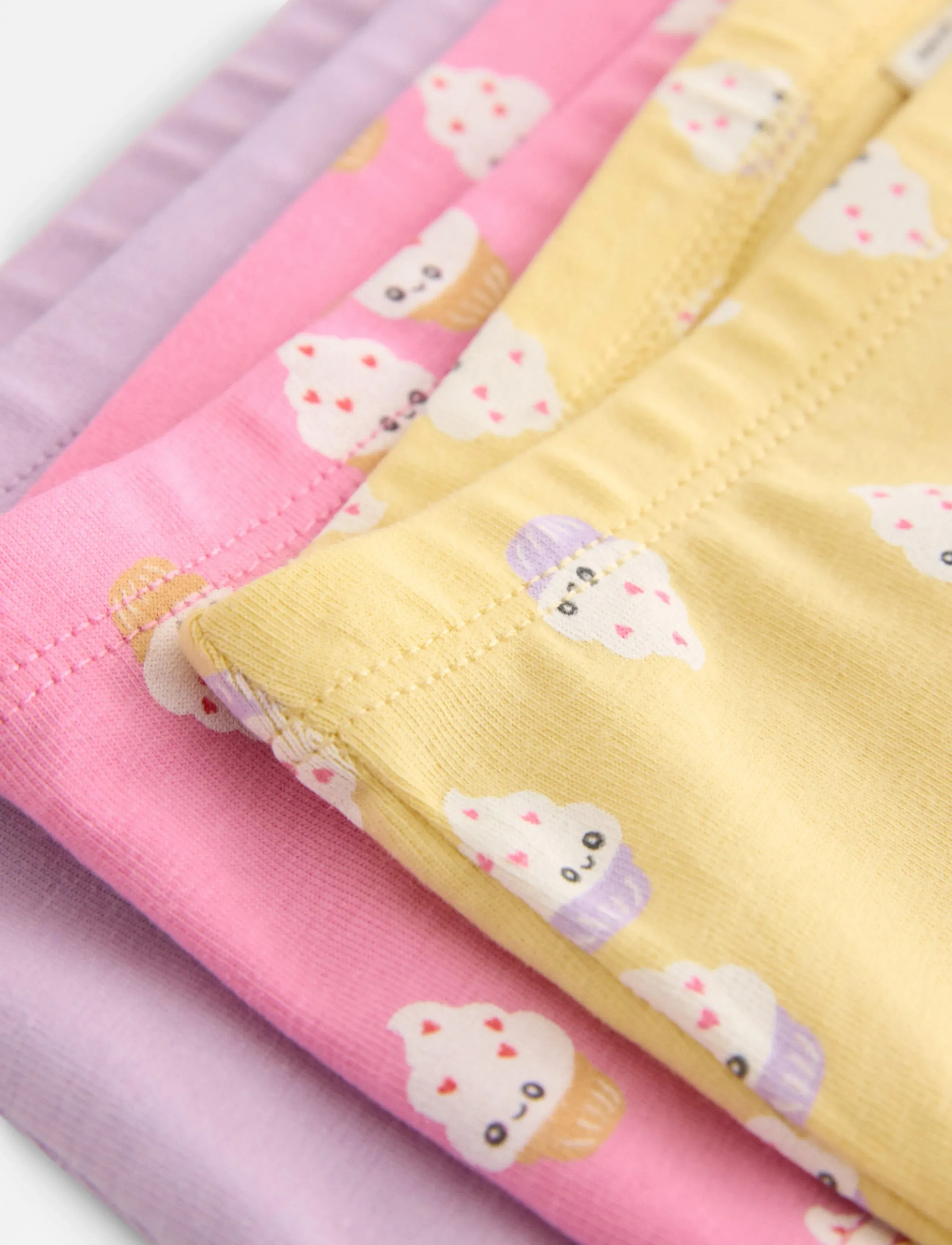Lindex - Hipster 3 p Cute foods - trusser - light yellow - 2
