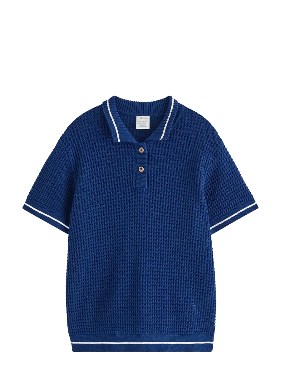 Lindex - Short-sleeved polo shirt - kurzärmelig - dark blue - 1