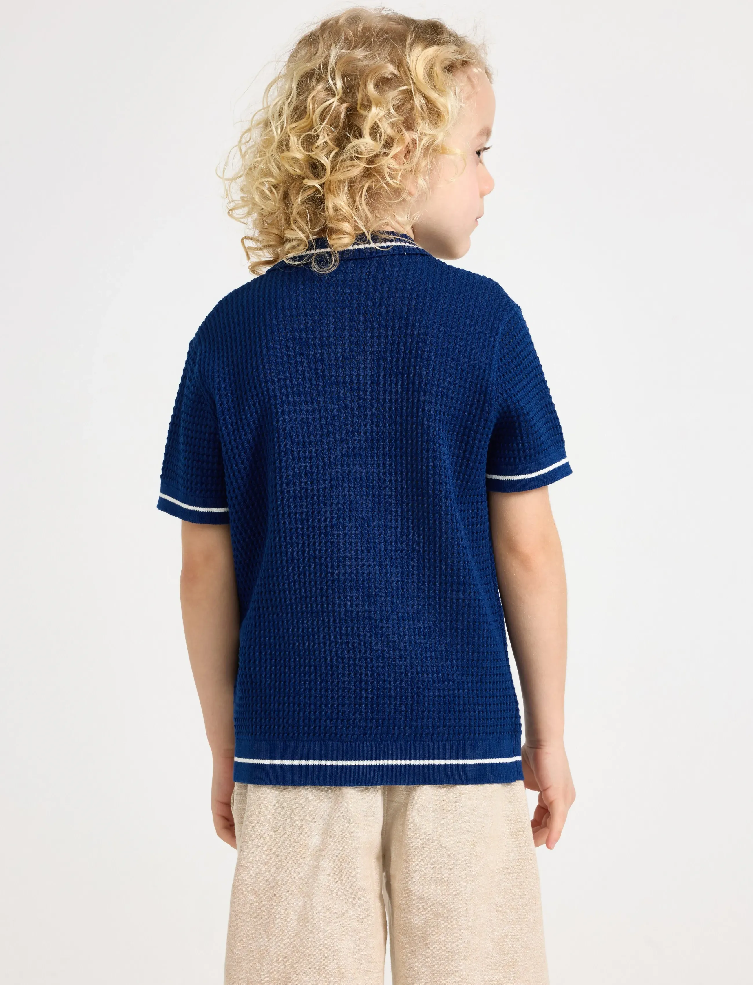 Lindex - Short-sleeved polo shirt - polo marškinėliai trumpomis rankovėmis - dark blue - 3