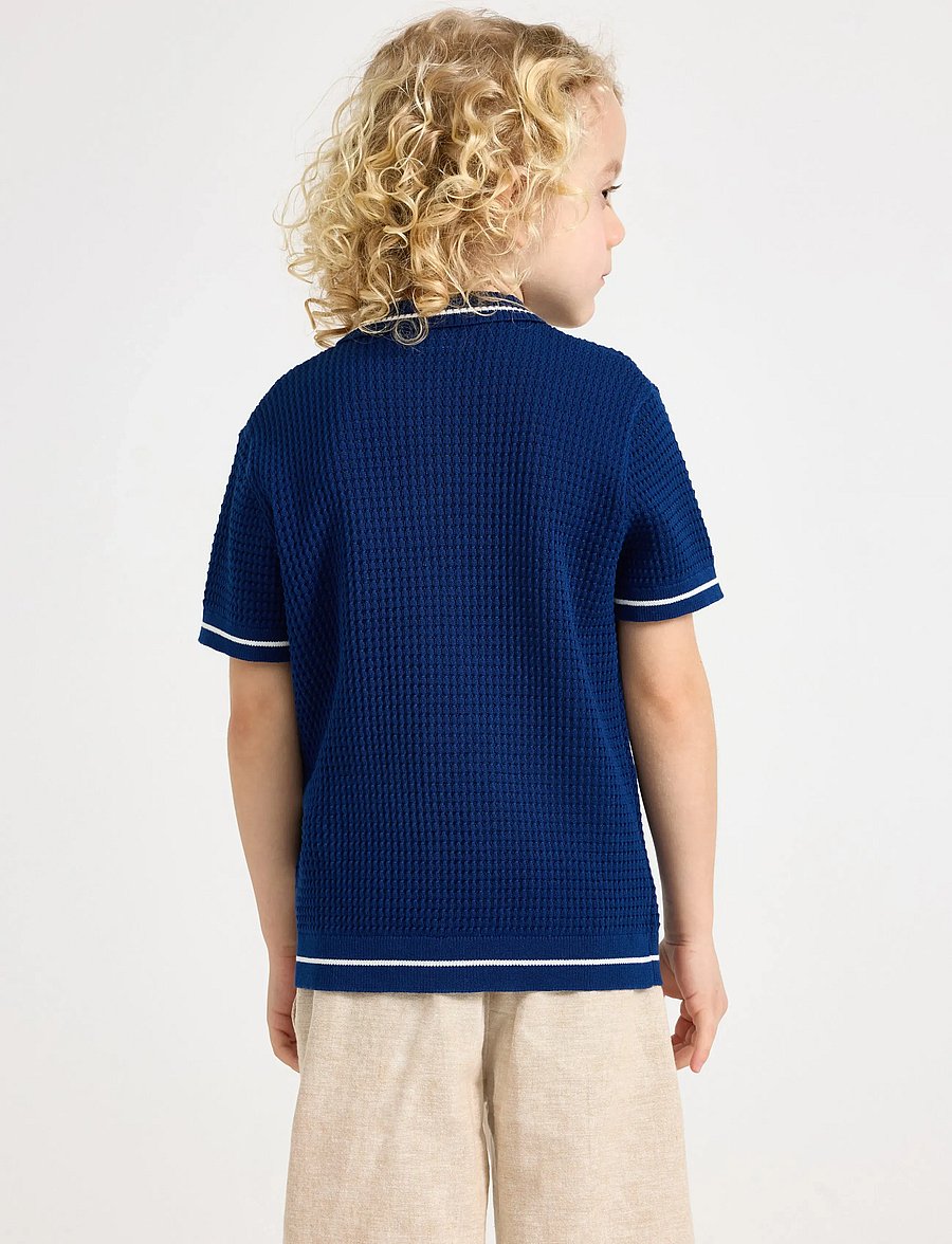 Lindex - Short-sleeved polo shirt - kurzärmelig - dark blue - 3